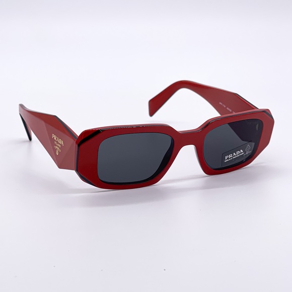NEW PR17WS 12N5S0 PRADA SUNGLASSES SPR 17W RED UNISEX EYEWEAR PRADA PR 17WS - Picture 11 of 15